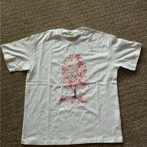 Bape White T-Shirt with Logo Tag